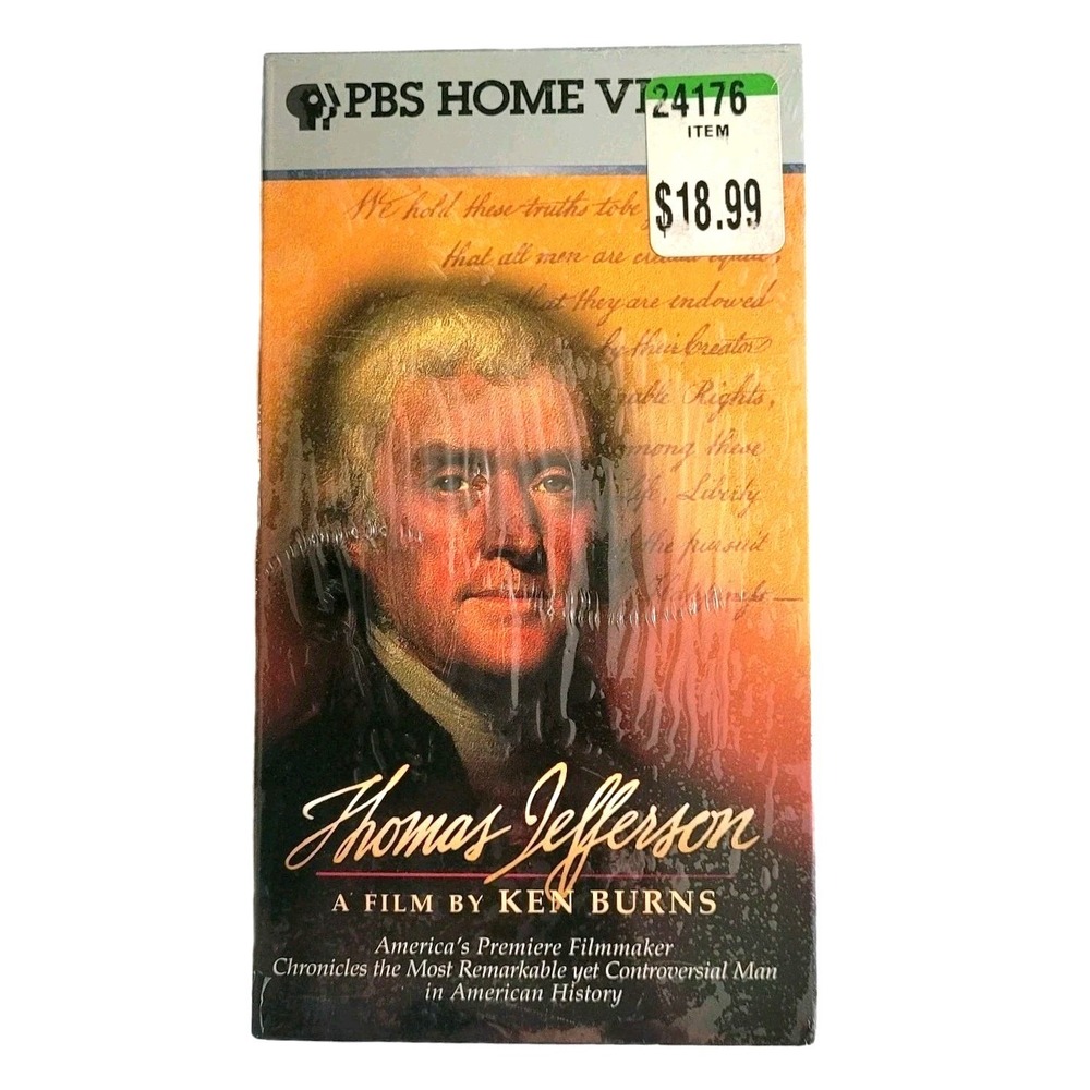 Vintage 90s PBS Thomas Jefferson History VHS Tape Box Set Ken Burns 1996- SEALED